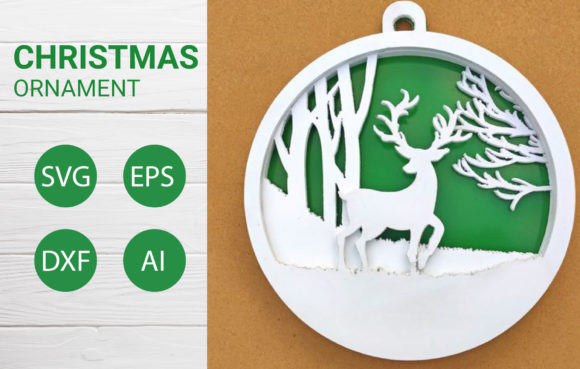 Christmas Ornament SVG for Cut File: A Winter Amp Design Asset