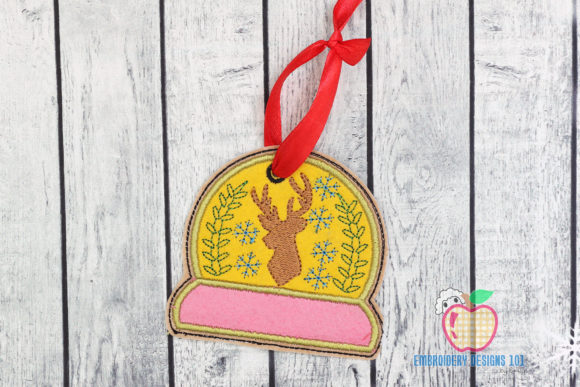 Christmas Reindeer Face Ornament for Festive Branding