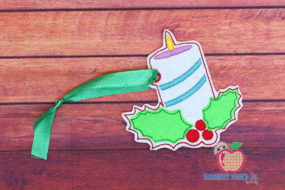 Decorative Candle Ornament for Christmas Crafting