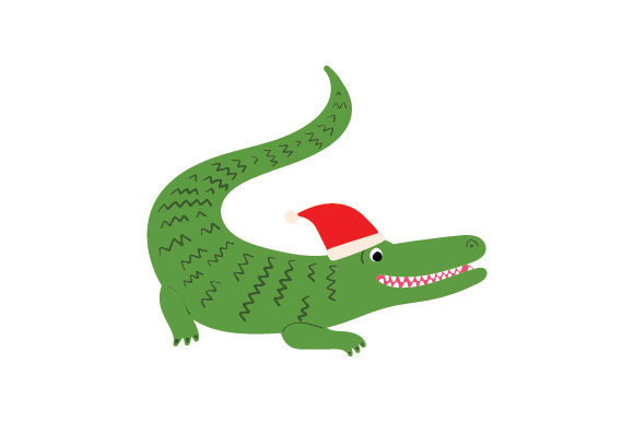Festive Crocodile: A Christmas Touch for Local Branding
