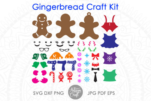 Gingerbread Cookie Craft Kit for Christmas Branding