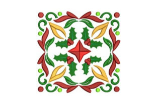 Holly Quilt Block