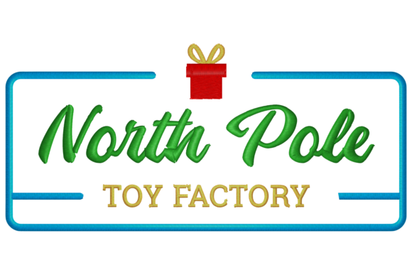 North Pole Factory: A Festive Graphic Design Asset