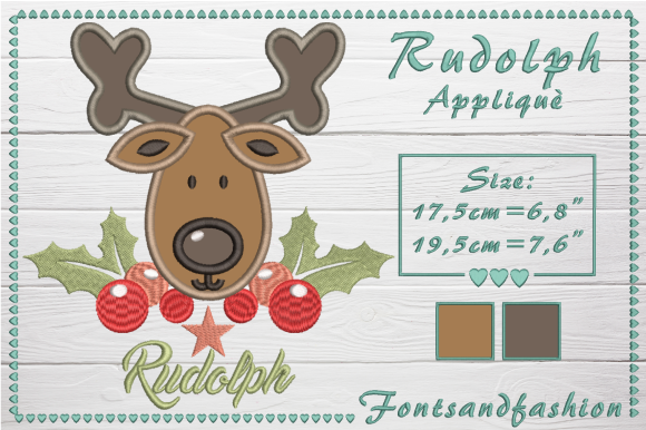 Rudolph Applique for Christmas Crafting