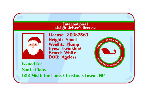 Santa S License for Christmas Creations