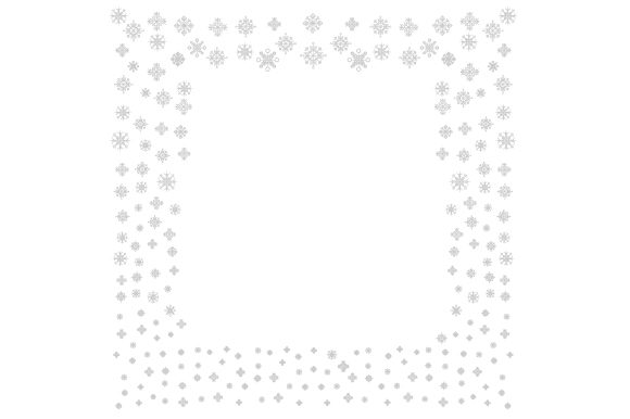 Snowflake Border for Christmas Campaigns